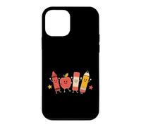 Cute Apple Notebook Pencil Back to School Student Teacher Case for iPhone 12 mini