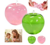 Cute Apple Squishy Toy - 6cm Realistic Mini Stress Ball for Adults & Kids, Soft Squeeze Sensory Fidget Toys for Anxiety Relief, Focus, ADHD, Office Desk, Car Travel, Quiet Palm Fidgets