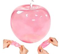 Cute Apple Squishy Toys, Clear Pink Slow Rise Squishy, Fruit Taba Large Fidget Toy,Sensory Stress Relief Fidget Toys, Calming Anxietys Sensory Toy for Anxiety Relief & Focus