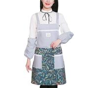 Cute Apron for Women with Pockets, Comfortable Kitchen Apron for Cafe Shop, Baking, Gardening, Cooking for Mothers Day Blue,One Size (Green One Size)