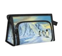 Cute Arctic Penguin Travel Toiletry Bag for Women Men Girls Boys Penguin Multifunctional Makeup Pouch Bag Wash Toiletries Cosmetic Organizer Shower Bag