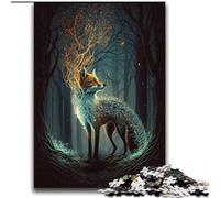 Cute Art Fox 2000 Piece Jigsaw Puzzle for Adults And Teenagers, Interesting Stress Reduction Parent-child Interaction (70x100cm)