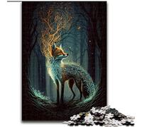 Cute Art Fox Puzzles for Teenagers 1000 Pieces, for And 14 Years And over Brainteaser Family Games Christmas Birthday Gifts (26x38cm)