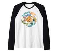Cute Artist Palette Board Painting Hobby Typography Word Art Raglan Baseball Tee