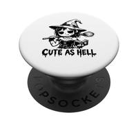 Cute As Hell Gothic Witch Kawaii Witchcraft Goth PopSockets Adhesive PopGrip