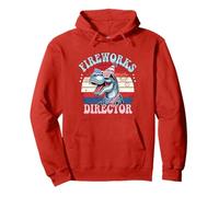 Cute Assistant FIREWORKS DIRECTOR Dino My Safety Amerisaurus Pullover Hoodie