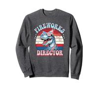 Cute Assistant FIREWORKS DIRECTOR Dino My Safety Amerisaurus Sweatshirt