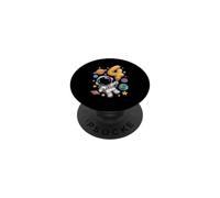 Cute Astronaut 4th Space Explorer Cosmic Fun PopSockets Adhesive PopGrip