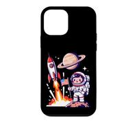 Cute Astronaut American Flag Rocket Space Launch Case for iPhone 12 mini