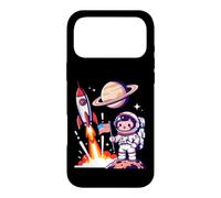 Cute Astronaut American Flag Rocket Space Launch Case for iPhone 17 Pro Max
