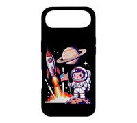 Cute Astronaut American Flag Rocket Space Launch Case for iPhone Air