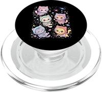 Cute Astronaut Cats Galaxy Magic Stars Kawaii Animals PopSockets PopGrip for MagSafe