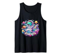 Cute Astronaut Dinosaur - Space Dino Birthday Tee Tank Top