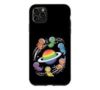 Cute Astronaut Dragons Rainbow Ringed World Case for iPhone 11 Pro Max