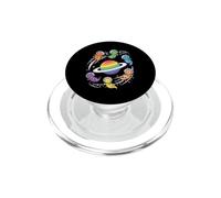 Cute Astronaut Dragons Rainbow Ringed World PopSockets PopGrip for MagSafe