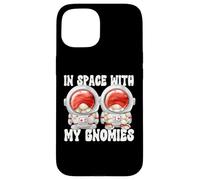 Cute Astronaut Gnome Family Quote In Space With My Gnomies Case for iPhone 15