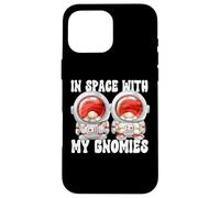Cute Astronaut Gnome Family Quote In Space With My Gnomies Case for iPhone 16 Pro Max