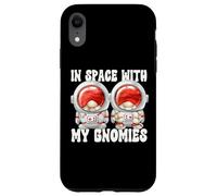 Cute Astronaut Gnome Family Quote In Space With My Gnomies Case for iPhone XR