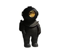 Cute Astronaut Statue - Modern Home Decor, Unique Astronaut Sculpture for Desktop, Stylish Space-Themed Decoration for Cars & Interiors, Black Finish