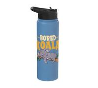 Cute Australian Animal Koala Bears Bored Koala Stainless Steel Insulated Water Bottle