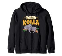 Cute Australian Animal Koala Bears Bored Koala Zip Hoodie