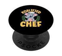 Cute Australian Animal Koala Bears Koalified Chef PopSockets Adhesive PopGrip