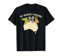Cute Australian Animal Wildlife Kids Australia Flag Value Graphic T-Shirt