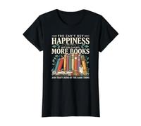 Cute Author Writer Humor Cannot Buy Happiness Buy Books Value Graphic T-Shirt, Women, Black, S