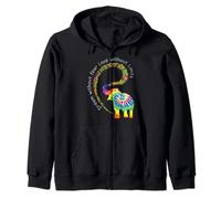Cute Autism elephant Autism Awareness day Zip Hoodie