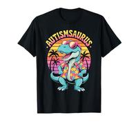 Cute Autism Saurus REX Dino Autism Teacher Peace Love Unique T-Shirt