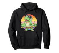 Cute AUTISMSAURUS Rizz 'Em Dino Tism T-Rex Autism Teacher Pullover Hoodie