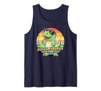 Cute AUTISMSAURUS Rizz 'Em Dino Tism T-Rex Autism Teacher Tank Top