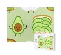 Cute Avocado And Toast And Fied Egg,500 Pieces Wooden Jigsaw Family Game Jigsaw Puzzles for Adults Teens Home Decor