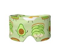 Cute Avocado and Toast and Fied Egg, Full Eye Covers Light Blocking Eye Mask Sleep Eye and Ear Muffs