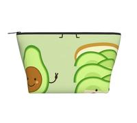 Cute Avocado and Toast and Fied Egg, Toiletry Pouch Makeup Bag Cosmetic Bag Portable Travel Toiletry Bag