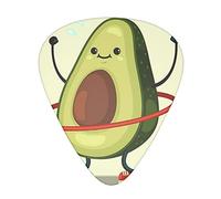 Cute Avocado Guitar Paddle Set Of 12, Suitable For Guitar, Yukri, 3 Thicknesses