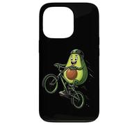 Cute Avocado On Bicycle Funny Guacamole Rider Case for iPhone 13 Pro