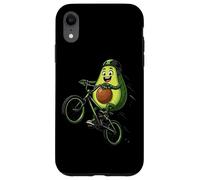Cute Avocado On Bicycle Funny Guacamole Rider Case for iPhone XR