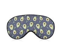 Cute Avocado Pattern Eye Sleep Mask,Super Soft Eye Masks with Adjustable Strap,Ultimate Sleeping Aid,Blindfold,Relax & Relieve Your Fatigue,Puffy Eyes