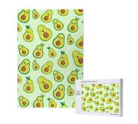 Cute Avocado Printed,1000 Pieces Wooden Jigsaw Family Game Jigsaw Puzzles for Adults Teens