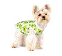 Cute Avocado Printed,Cotton Sleeveless Pet T-Shirt Soft Stretchy Puppy Breathable Vest,M