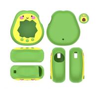 Cute Avocado Silicone Case Compatible with Tamagotchi Paradise, Soft Anti-Drop Cover for Virtual Pet Machine, 360° Protection in Green