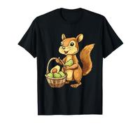 Cute Avocado Squirrel Animal Art Avocado Fruit Artwork T-Shirt