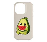 Cute Avocado Watermelon Kawaii Food Cartoon Design Case for iPhone 14 Pro