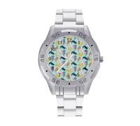 Cute Axolotl (3) Men's Watches Stainless Steel Watch Strap Analog Quartz Watch Business Wristwatches