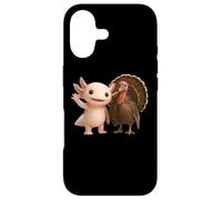 Cute Axolotl and Turkey Thanksgiving Friends Autumn Season Case for iPhone 17