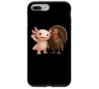 Cute Axolotl and Turkey Thanksgiving Friends Autumn Season Case for iPhone 7 Plus/8 Plus