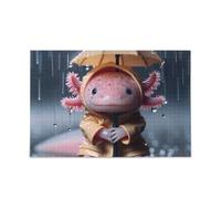 Cute Axolotl Animal Puzzle Jigsaw Puzzle Fun Family Activity 500 Pieces