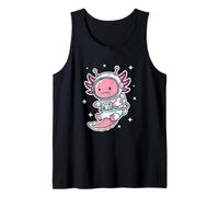 Cute Axolotl Astronaut Space Explorer Tank Top