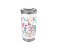 Cute Axolotl Back to School Student First Day Fun Stainless Steel Insulated Tumbler